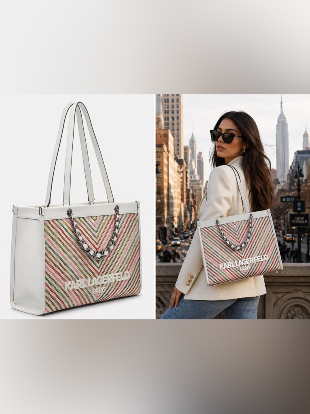 NEW KARL LAGERFELD tote bag - Picture 3 of 13